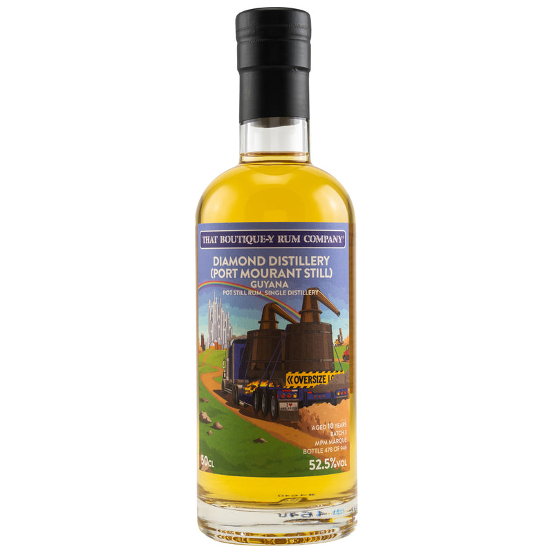 Diamond Distillery (Port Mourant Still) 10 y.o. Batch 3 (That-Boutique-Y Rum Company) 52,5% Vol.