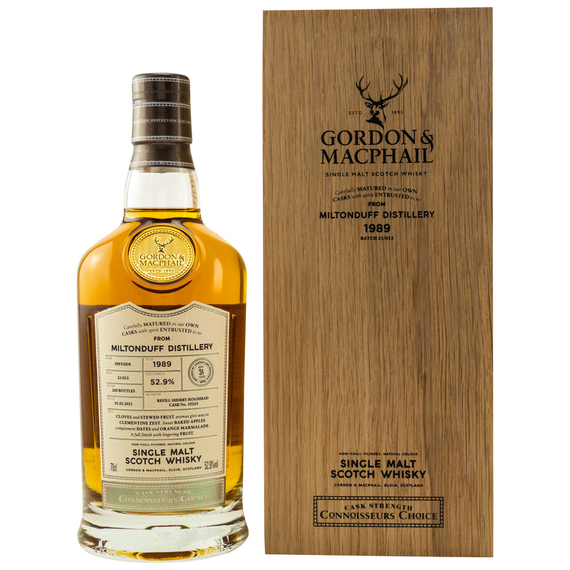 Miltonduff 1989/2021 G&amp;M CC CS 52.9% Vol.