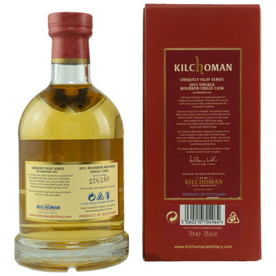 Kilchoman 2015/2021 - 5 yo Bourbon Cask #685/2015 58% Vol.