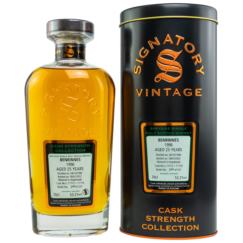 Benrinnes 1996/2022 - Sig CS - Cask No. 11712+11716 53.2% Vol.