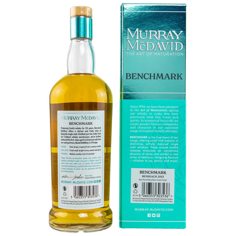 Benriach 2013/2022 - 8 yo - Koval Bourbon Cask - Murray McDavid 46% Vol.