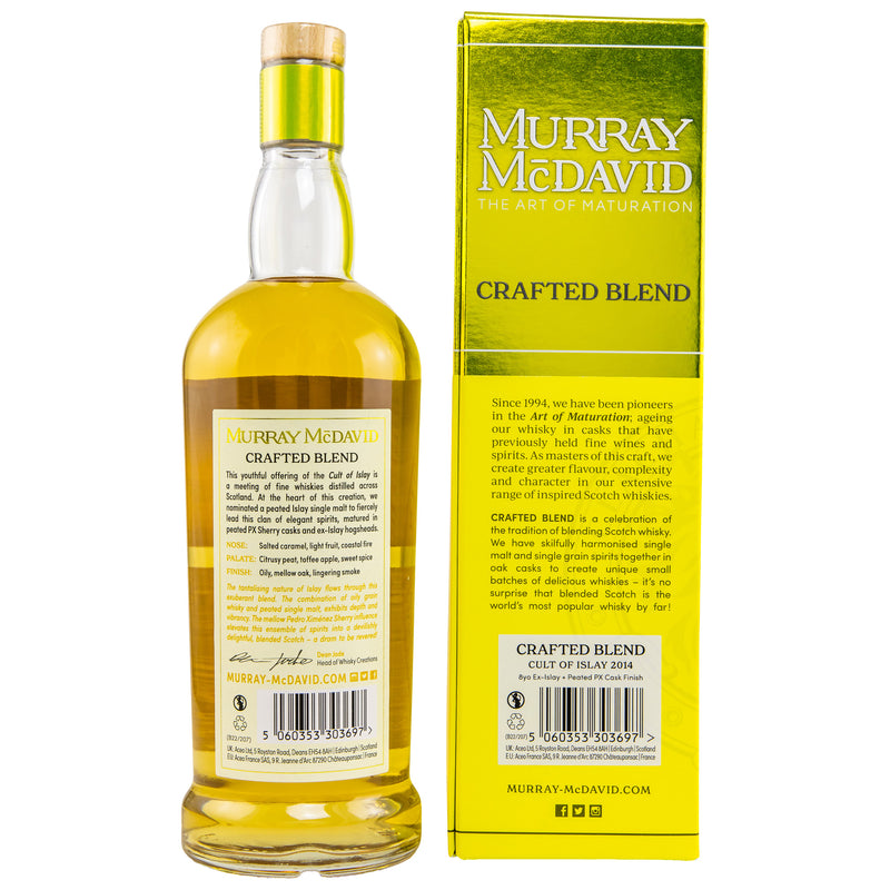 Cult of Islay 2014/2022 - 8 y.o. - Ex Islay Cask + Peated PX Cask Finish - Murray McDavid 46% Vol.