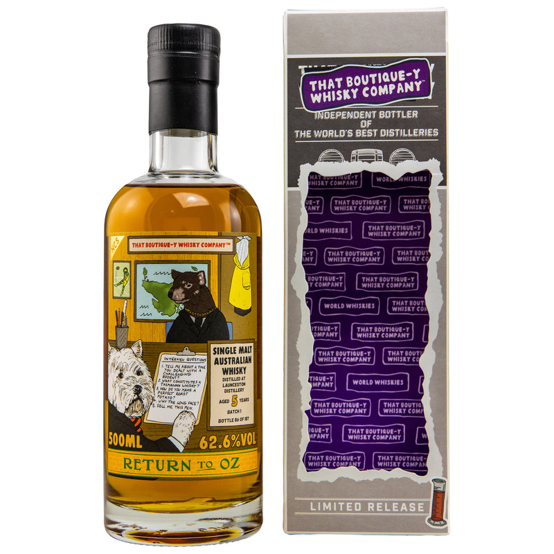 Launceston 5 y.o. - Batch 1 (That Boutique-y Whisky Company) 62,6% Vol.