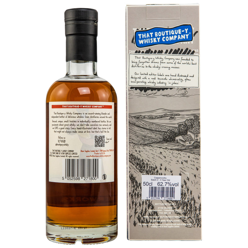 Copperworks 3 yo - Batch 2 (That Boutique-Y Whiskey Company) 62.7% Vol.