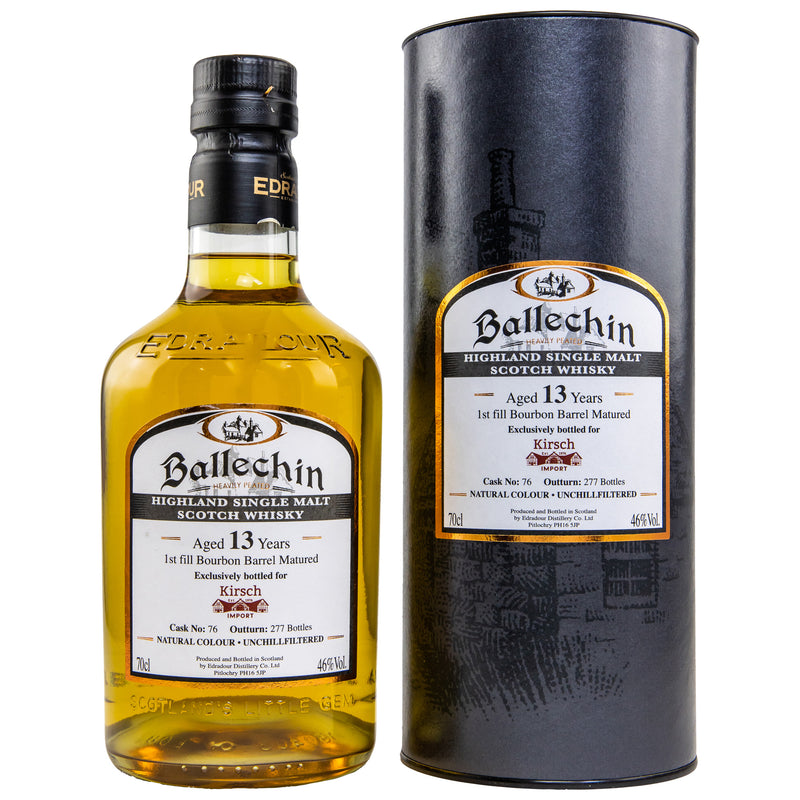 Ballechin 13 y.o. Bourbon Cask Bottled for Kirsch Import 46% Vol.