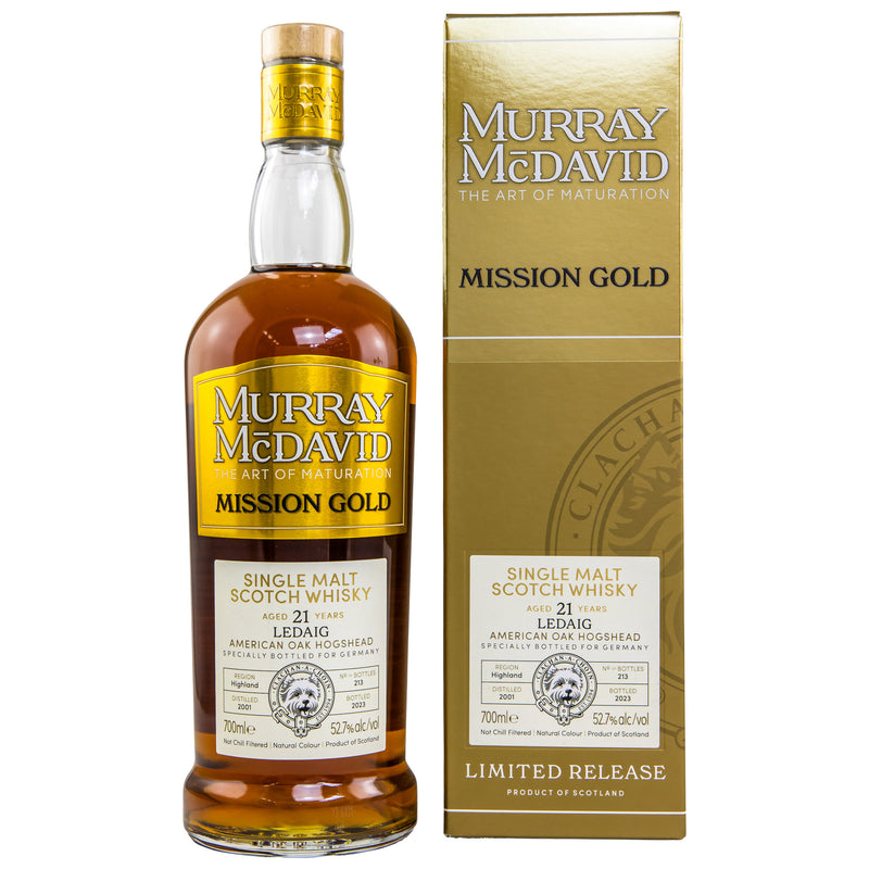 Ledaig 2001/2023 - 21 y.o. - American Oak Finish - Murray McDavid 52,7% Vol.