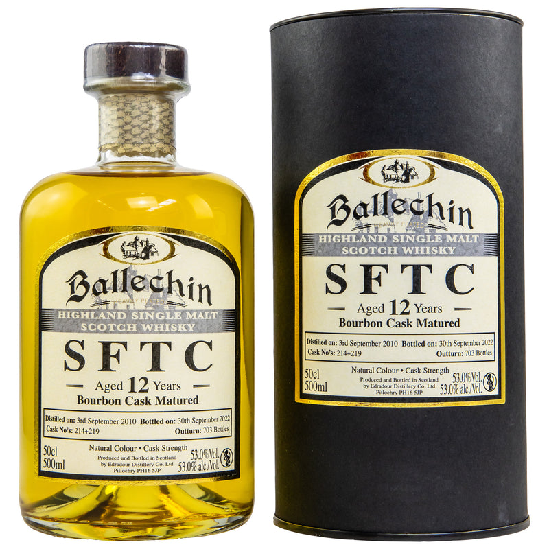Ballechin SFTC 12 Jahre 2010/2022 Bourbon Cask 53%