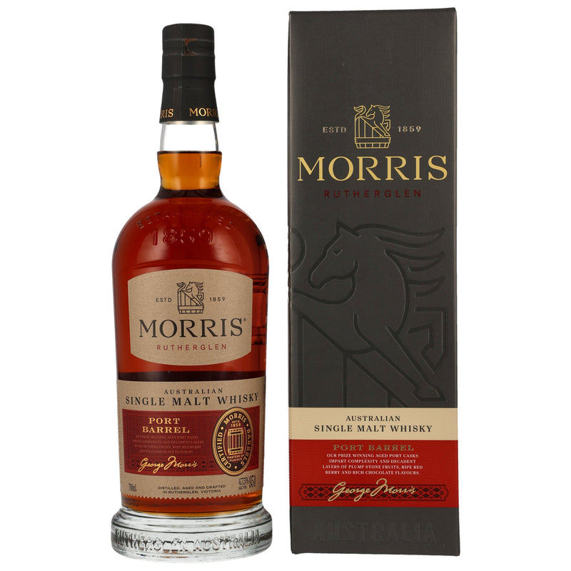 Morris Port Barrels Australian Single Malt Whisky 47,5% Vol.