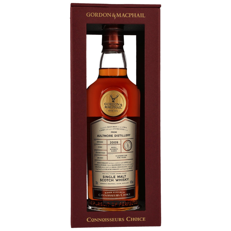 Aultmore 2009/2023 - 13 yo Gordon &amp; MacPhail Connoisseurs Choice – Wood Finish 45% Vol.