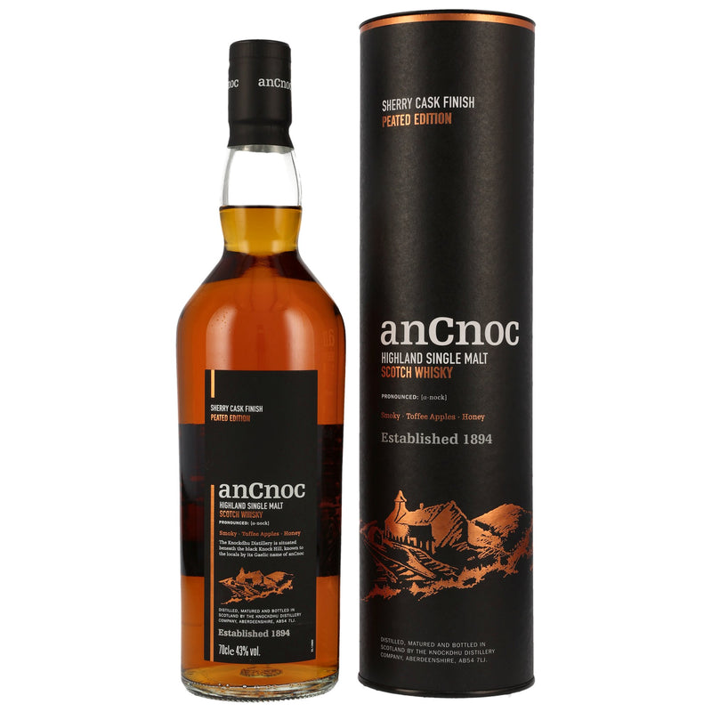 An Cnoc Sherry Cask Finish Peated Edition 43% Vol.