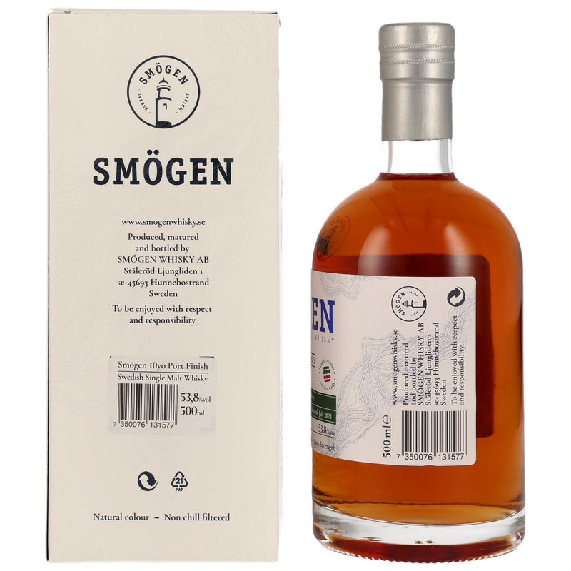 Smögen Swedish Single Malt Whiskey 2012/2023 Port Cask 10 yo 53.8% Vol.