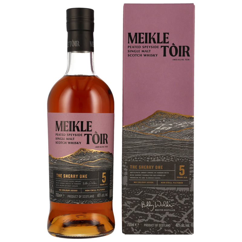 Meikle Toir 5 y.o. The Sherry One - Heavily Peated GlenAllachie 48% Vol.