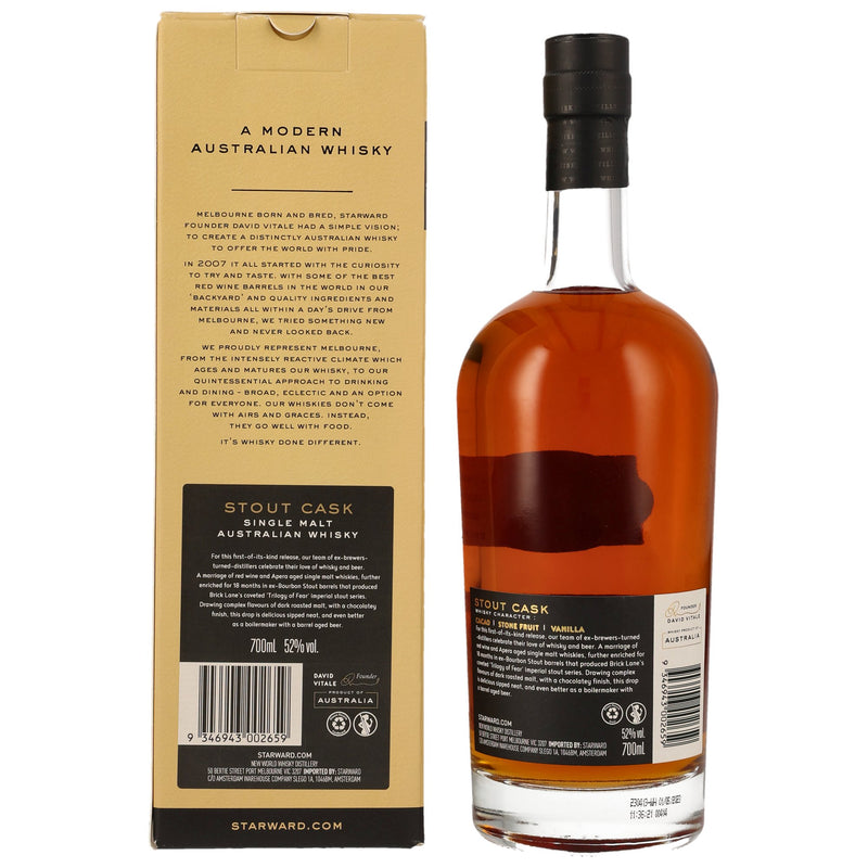 Starward Stout Cask Single Malt Australian Whiskey - 52.0% Vol.