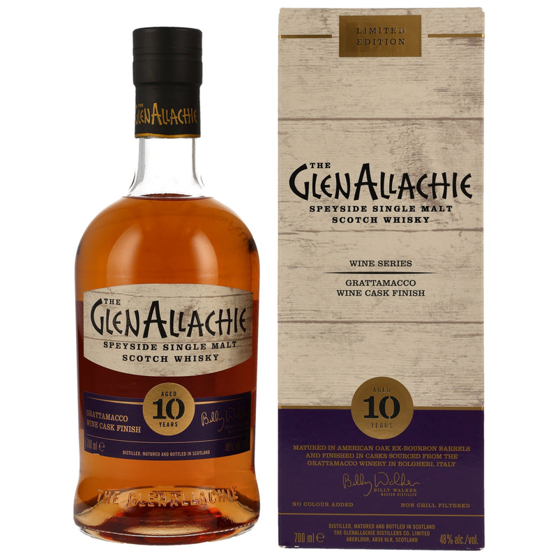 The GlenAllachie 10 yo – Grattamacco Wine Cask Finish Speyside Single Malt Scotch Whiskey 48.0% Vol.