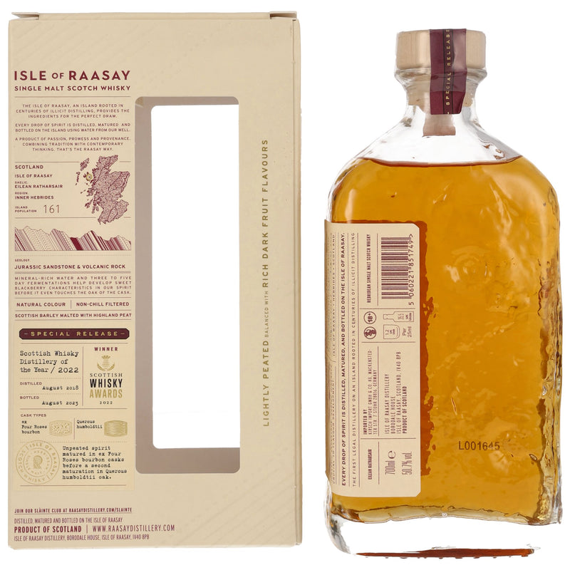 Isle of Raasay 2018/2023 Single Malt Whisky - Scottish Distillery of the Year Edition 50,7% Vol.