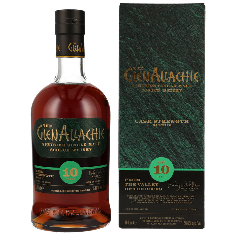 The GlenAllachie 10 yo Cask Strength – Batch 10 Speyside Single Malt Scotch Whiskey 58.6% Vol.
