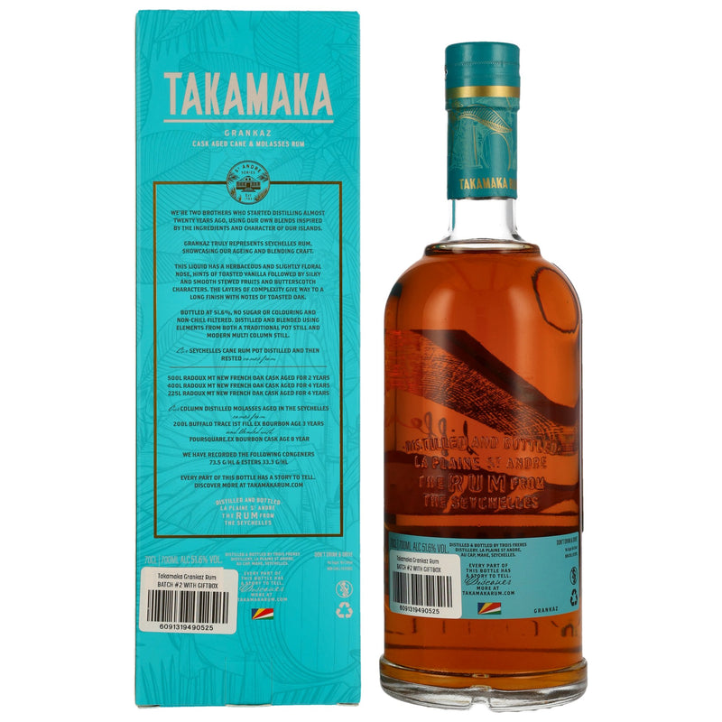 Takamaka Grankaz Rum - Batch 2 (2022) 51,6% Vol.