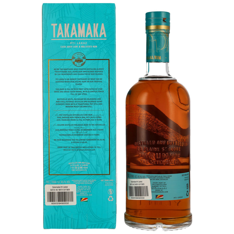 Takamaka PTI Lakaz Rum 45,1% Vol.