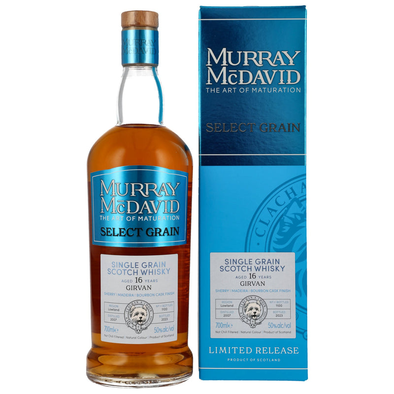 Girvan 2007/2023 - 16 y.o. - Sherry & Madeira & Bourbon Cask - Murray McDavid 50% Vol.