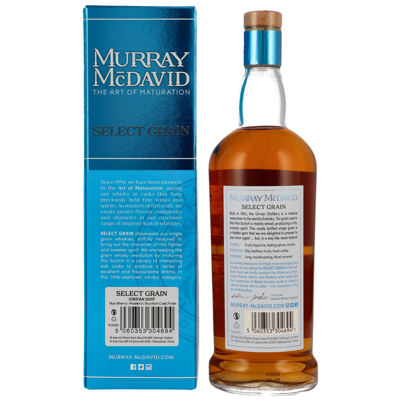 Girvan 2007/2023 - 16 y.o. - Sherry & Madeira & Bourbon Cask - Murray McDavid 50% Vol.