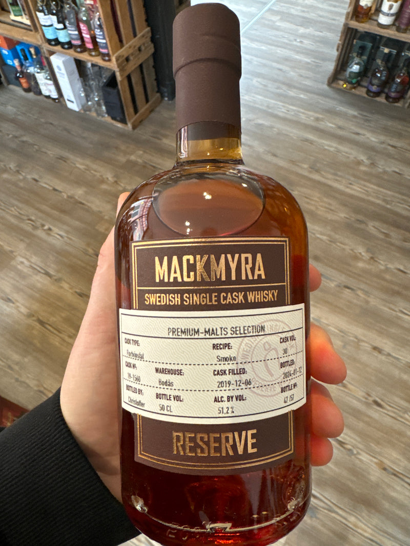 Mackmyra Single Cask for Premium-Malts Portcask Rök