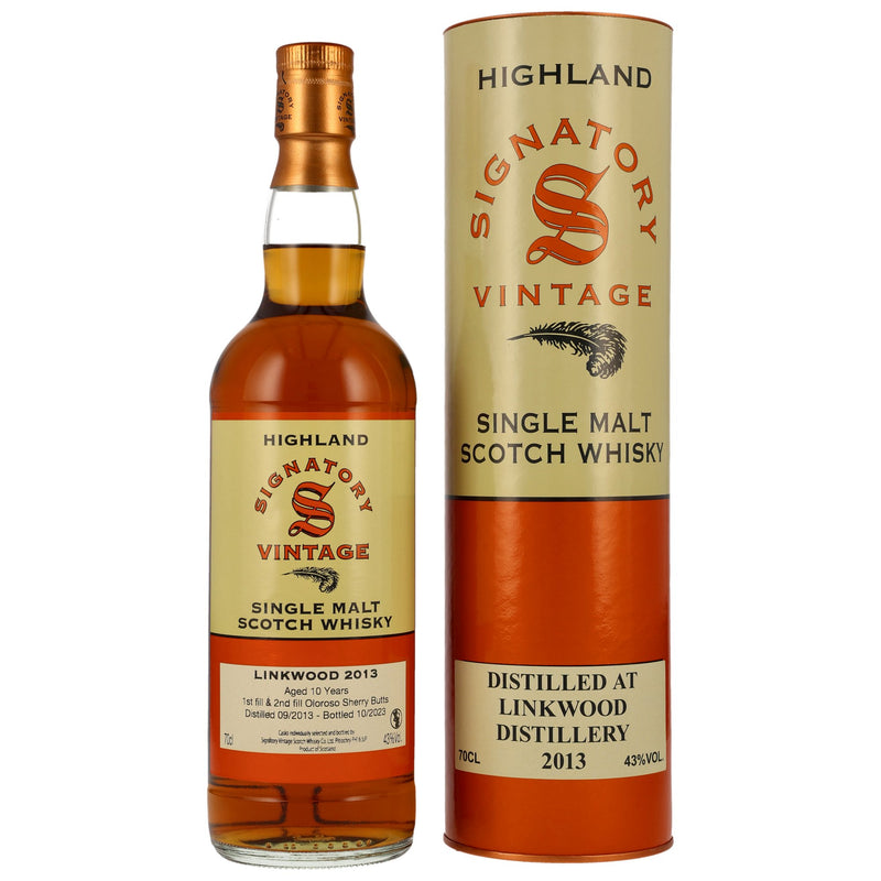 Linkwood 2013/2023 Copper Signatory Vintage Single Malt Scotch Whiskey 43% Vol.
