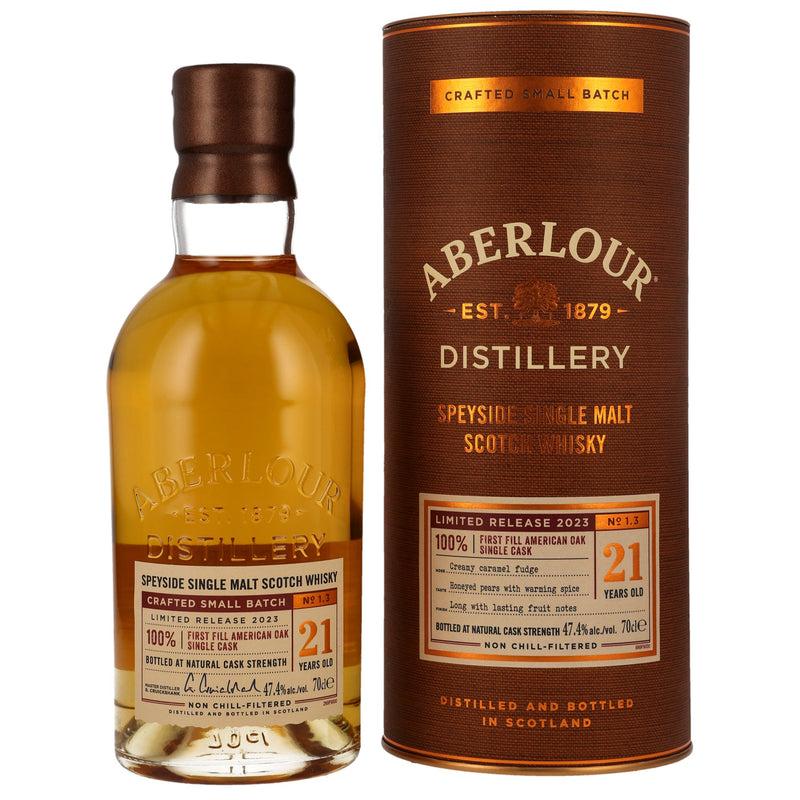 Aberlour 21 y.o. First Fill American Oak - New Vibrations - Limited Release 2023 47,4% Vol.