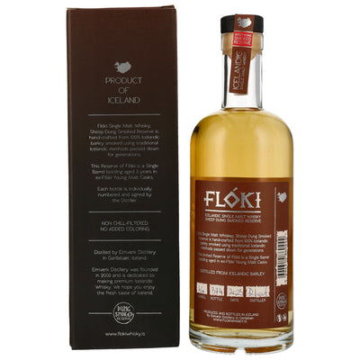 Floki Single Malt Whiskey - Sheep Dung Smoked Reserve 47% Vol.