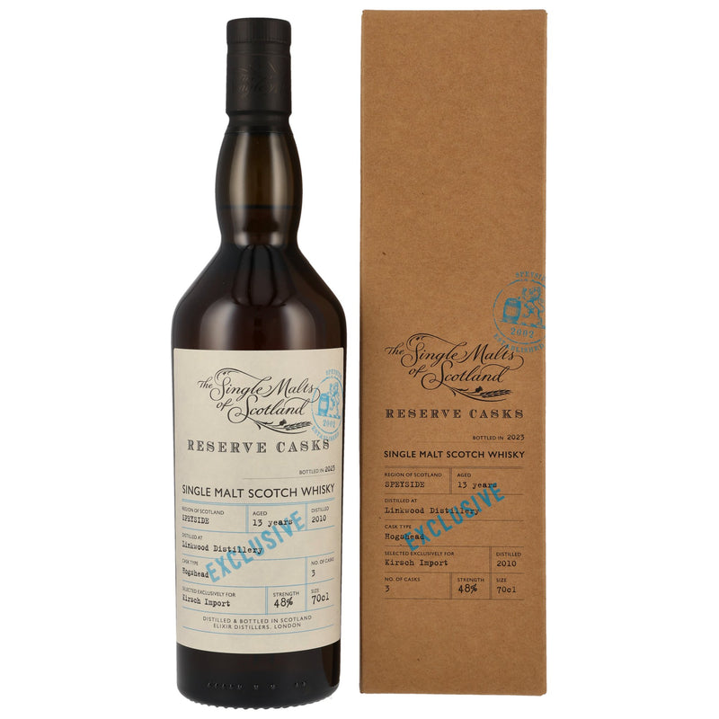 SMOS Linkwood 2010/2023 - 13 y.o. - Reserve Cask Single Malt Scotch Whisky Kirsch Exclusiv 48% Vol.