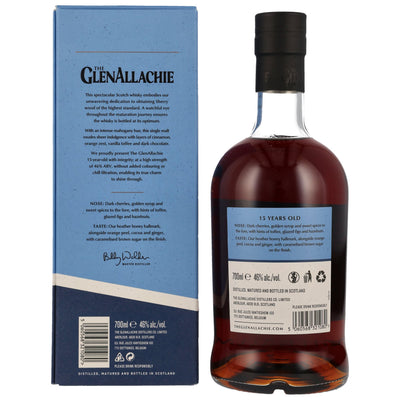 The GlenAllachie 15 y.o. Speyside Single Malt Scotch Whisky 46% Vol.