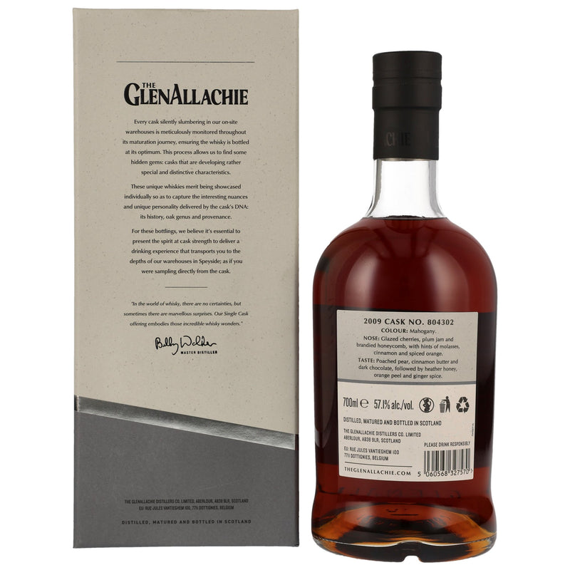The GlenAllachie 2009/2024 – PX Puncheon Speyside Single Malt Scotch Whisky Selected by Billy Walker for Germany 57.1% Vol.