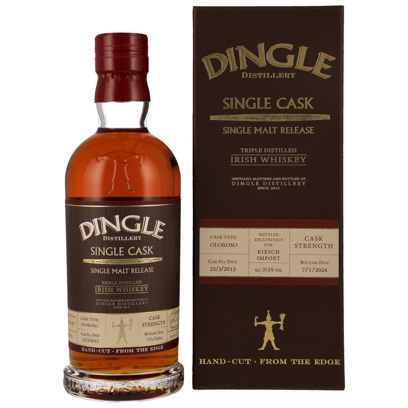 Dingle Distillery 2015/2024 8 Jahre – Oloroso Sherry Cask Triple Distilled Irish Single Malt Whiskey Bottled exclusively for Kirsch Import 59,4% Vol.