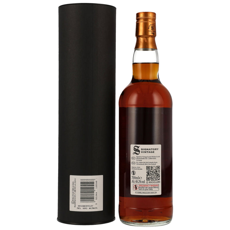 Aberfeldy 2013 10 Jahre Signatory Vintage Speyside Single Malt Scotch Whisky Small Batch Edition 