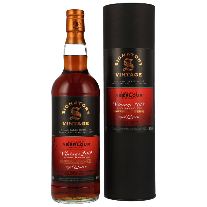 Aberlour 2012 12 Jahre Signatory Vintage Speyside Single Malt Scotch Whisky Small Batch Edition 