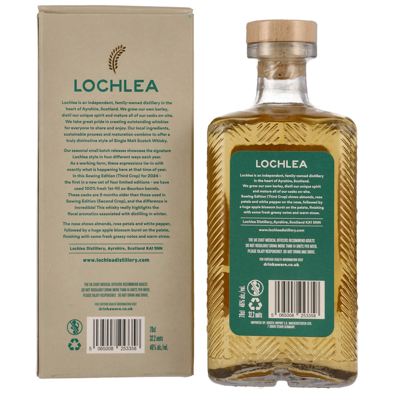 Lochlea Sowing Edition (3rd Crop) Single Malt Scotch Whisky 46.0% Vol.