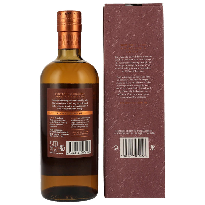 Ben Nevis Traditional Peated Malt Highland Single Malt Scotch Whisky 46.0% Vol.