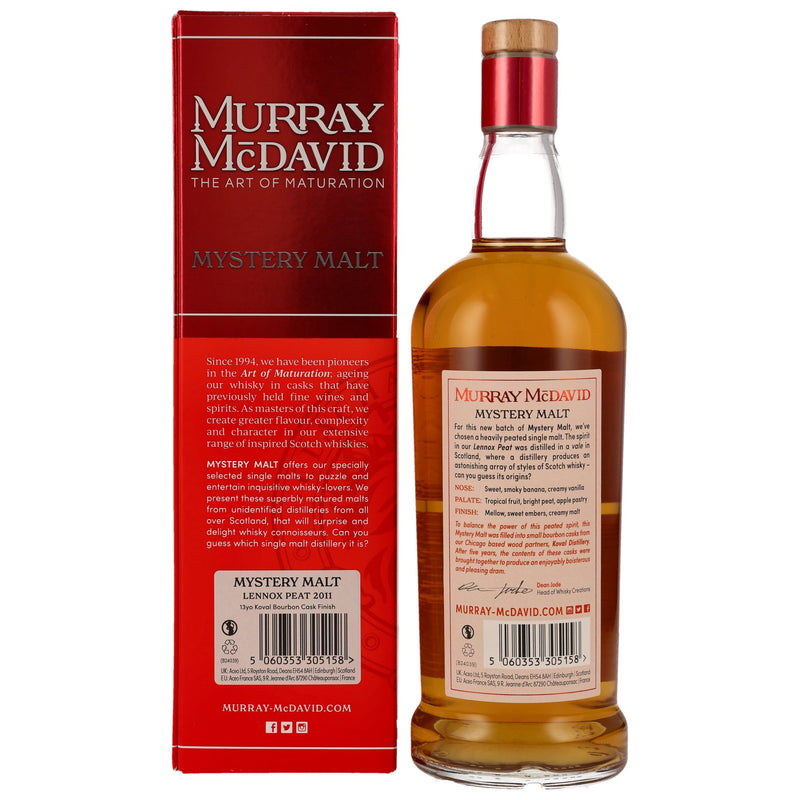 Lennox Peat 2011/2024 - 13 yo - Koval Bourbon Cask - Murray McDavid 52,6% Vol.