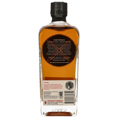 Scapegrace Anthem – Peated New Zealand Single Malt Whisky 46% Vol.