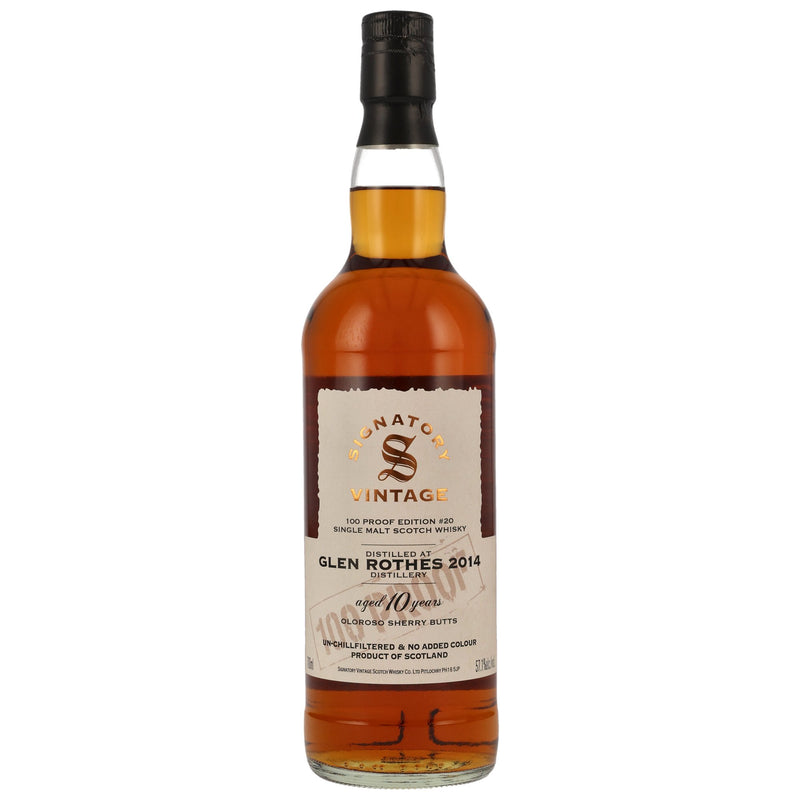 Glenrothes 2014/2024 - 10 yo - Signatory 100 PROOF Edition 