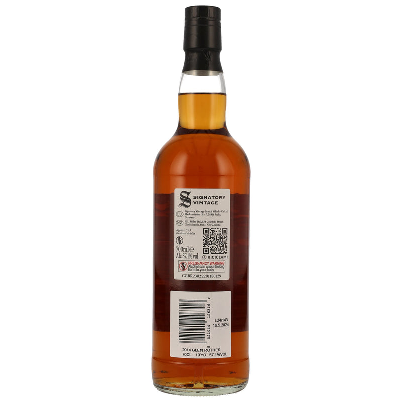 Glenrothes 2014/2024 - 10 y.o. - Signatory 100 PROOF Edition 