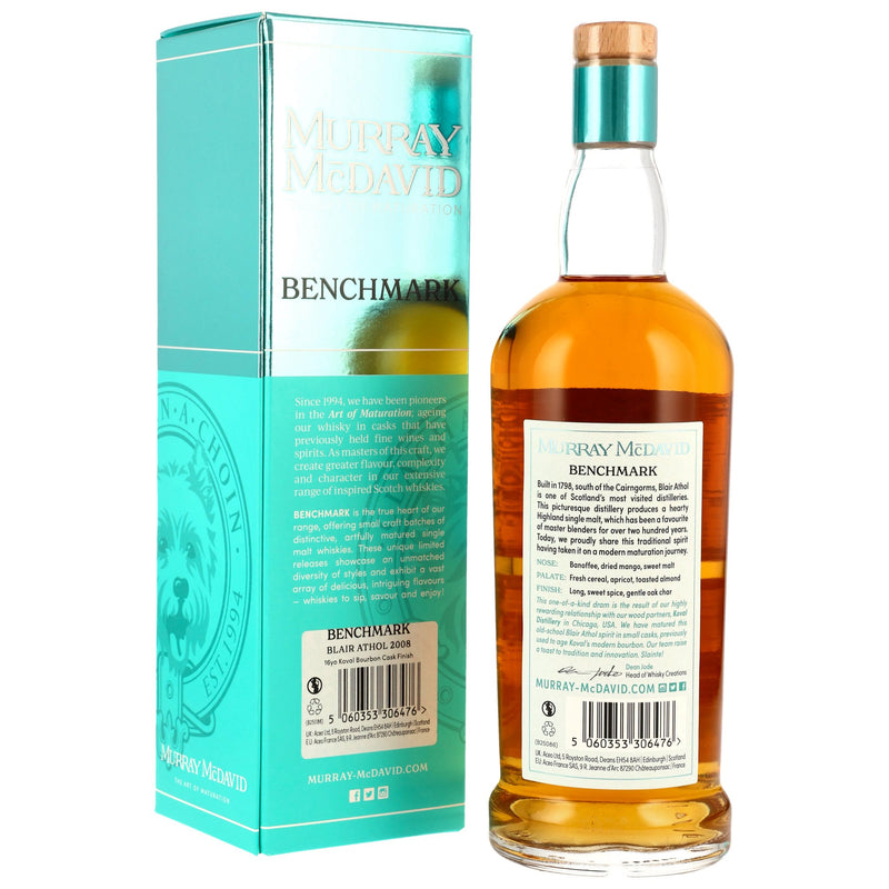 Blair Athol 2008/2025 - 16 y.o. - Koval Bourbon Cask Finish - Murray McDavid