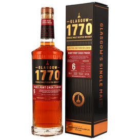 Glasgow 1770 - 2018/2025 - 6 y.o. - Ruby Port Cask Finish