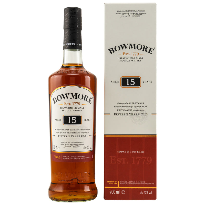 Bowmore 15 yo - Sherry Cask Finish 43% Vol.