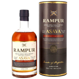 Rampur Single Malt Asava - Bourbon Barrels & Cabernet Sauvignon Red Wine Cask