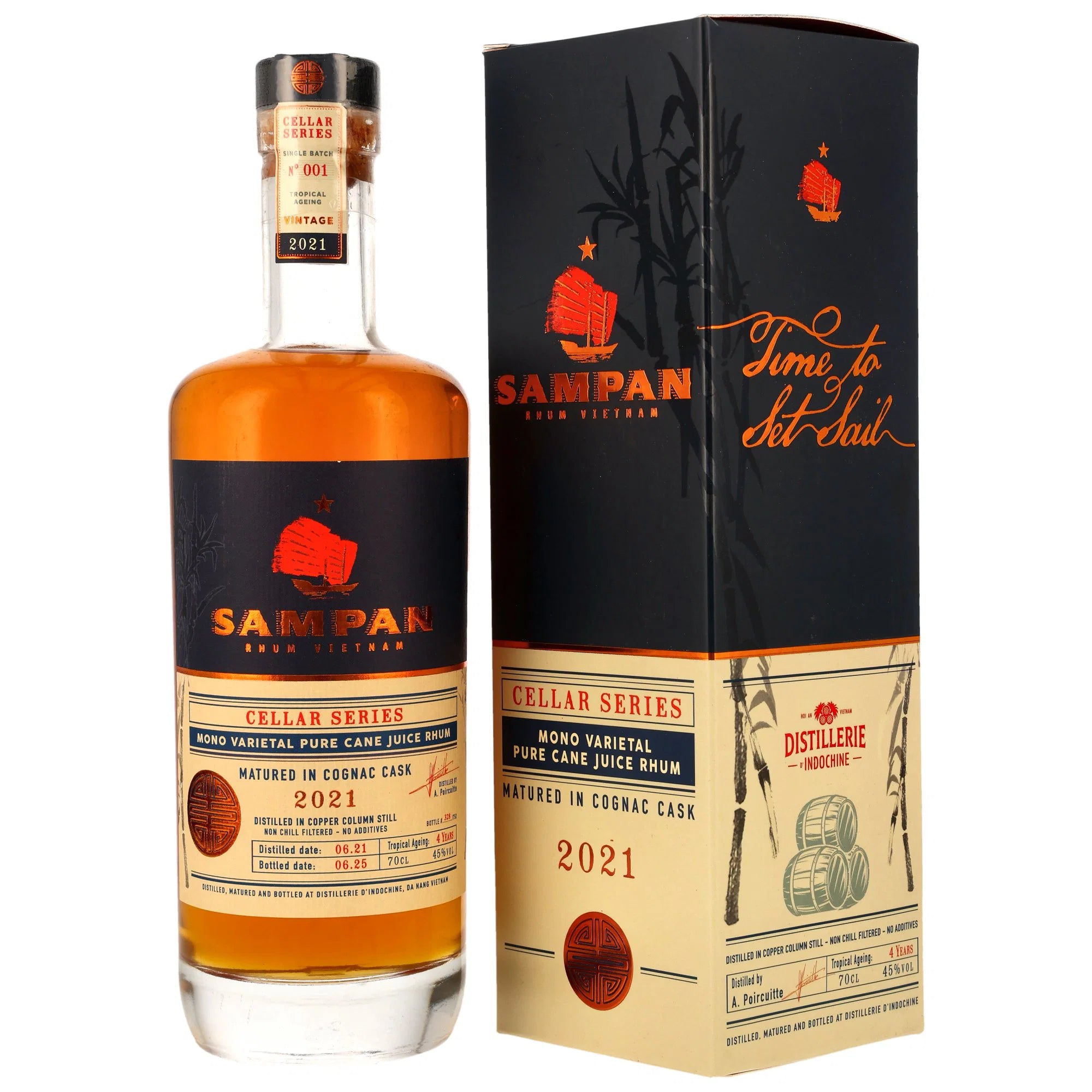 SAMPAN Rhum 2021/2025 - 4 y.o. - Cognac Cask - Cellar Series (Vietnam ...