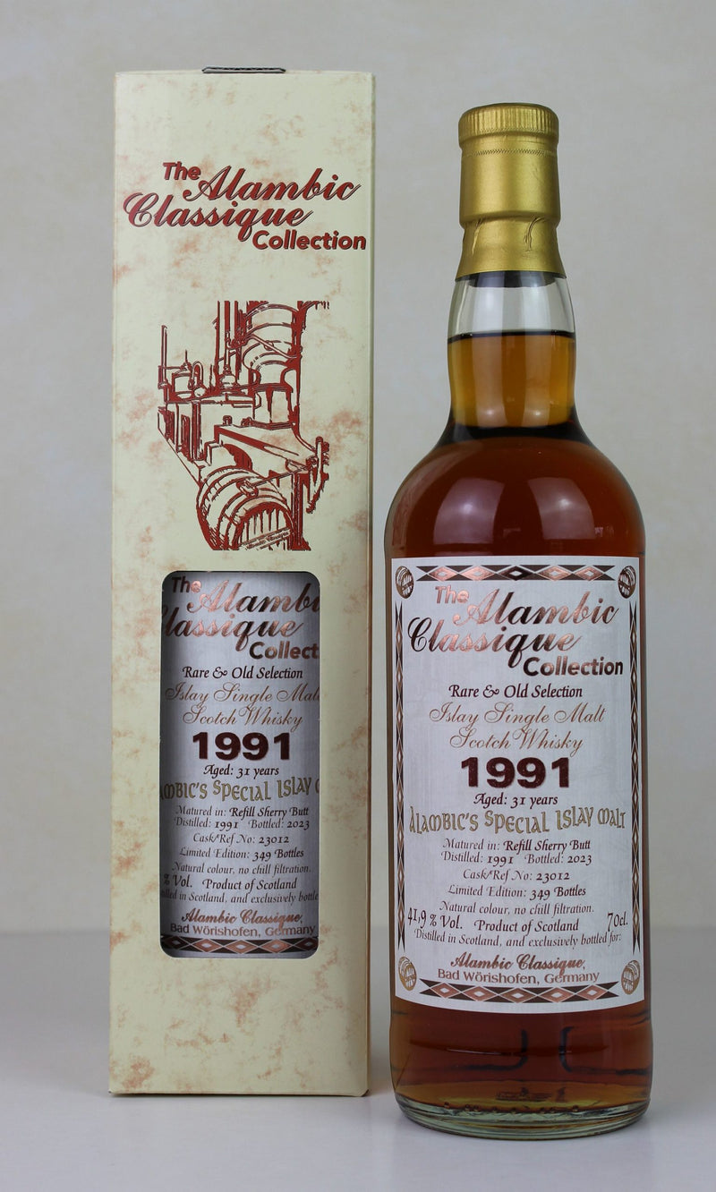Alambic Classique Rare &amp; Old Selection - Special Islay 1991 (31 years) Refill Sherry Butt 41.9% Vol.