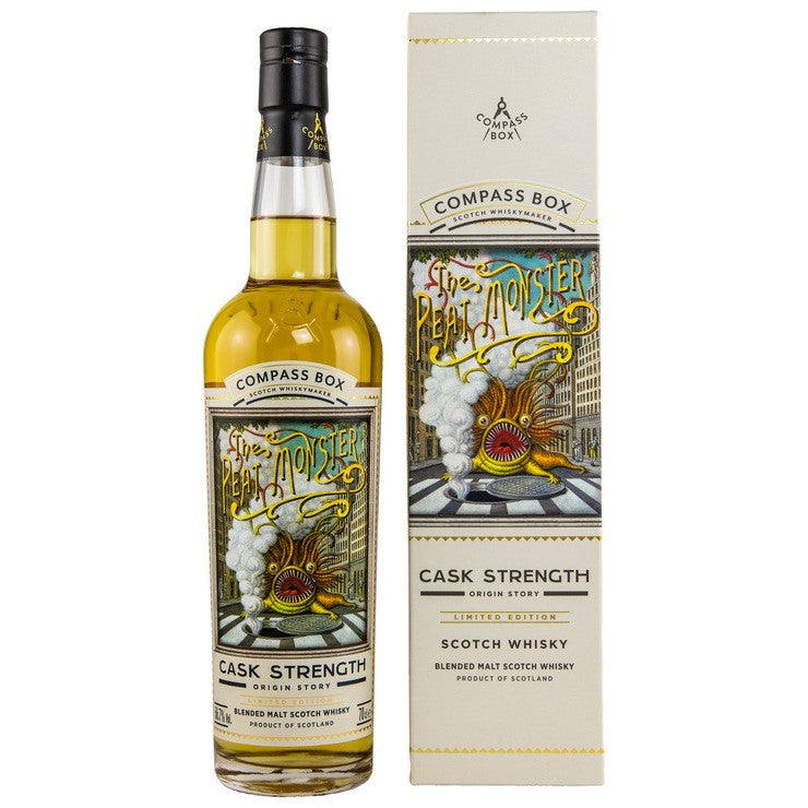 The Peat Monster – Cask Strength Limited Edition Compass Box Blended Malt Scotch Whiskey 56.7% Vol.
