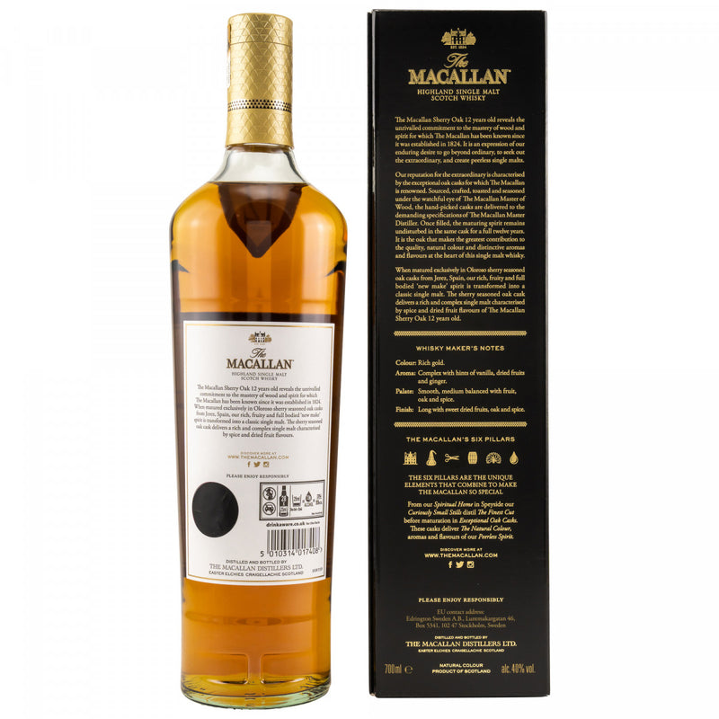 Macallan 12 yo Sherry Cask 40% Vol.