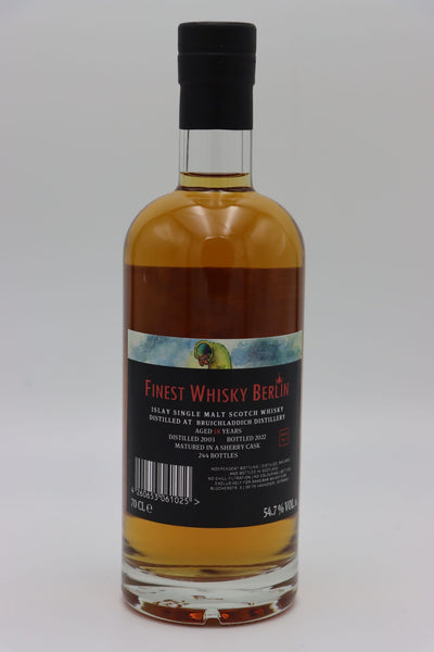 Sansibar Finest Whisky Berlin Batch 12 Künstler Label - Bruichladdich Distillery 2003 - 2021 (18 Jahre) 54,7% Vol.