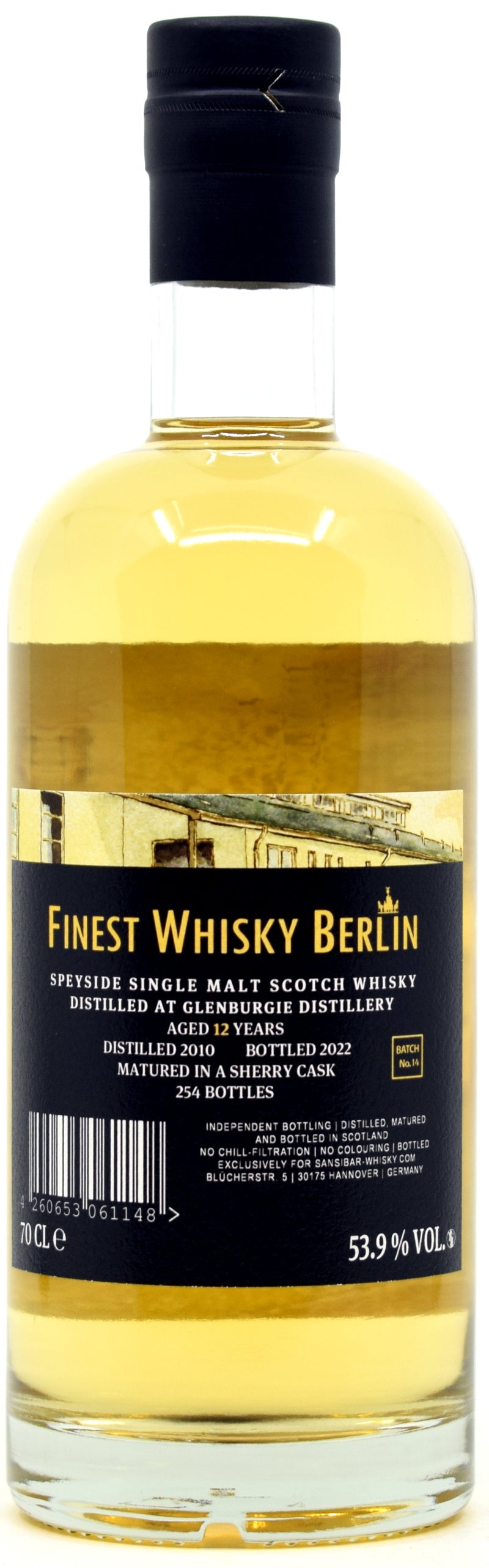 Sansibar Finest Whiskey Berlin Batch 14 Artist Label - Glenburgie 2010 - 2022 (12 years) 53.9% Vol. 